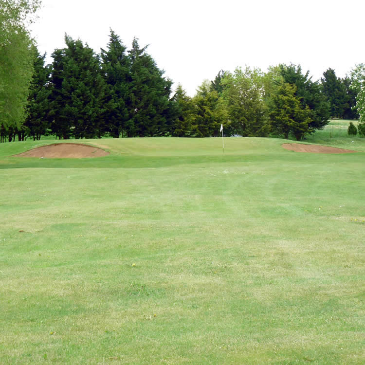 Accurate drives are essential on the course at Iver Golf close to Thorney Park, shots must be positioned with care across the varied nine holes.